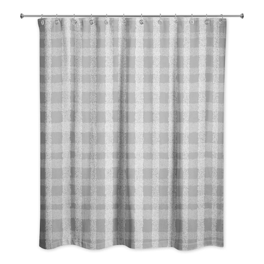 Chalky Plaid Shower Curtain